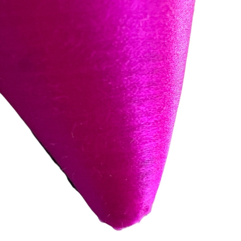 SJP Sarah Jessica Parker Fuchsia Pink Satin Ankle T-Strap Heels Size 6.5 36.5 - Picture 9 of 14